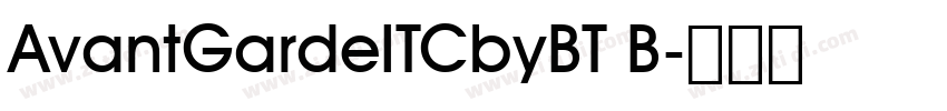 AvantGardeITCbyBT B字体转换